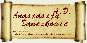 Anastasija Danesković vizit kartica